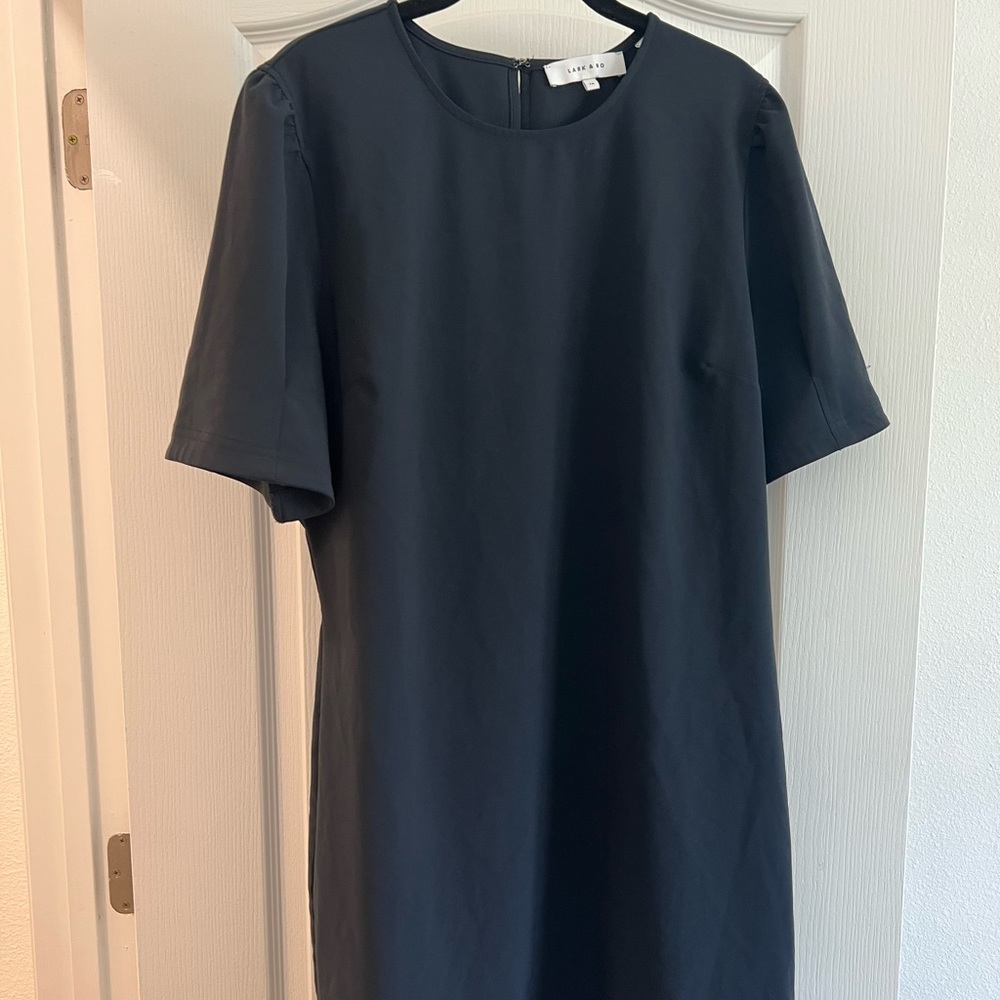 Lark and Ro Navy Shirt Dress SZ 16